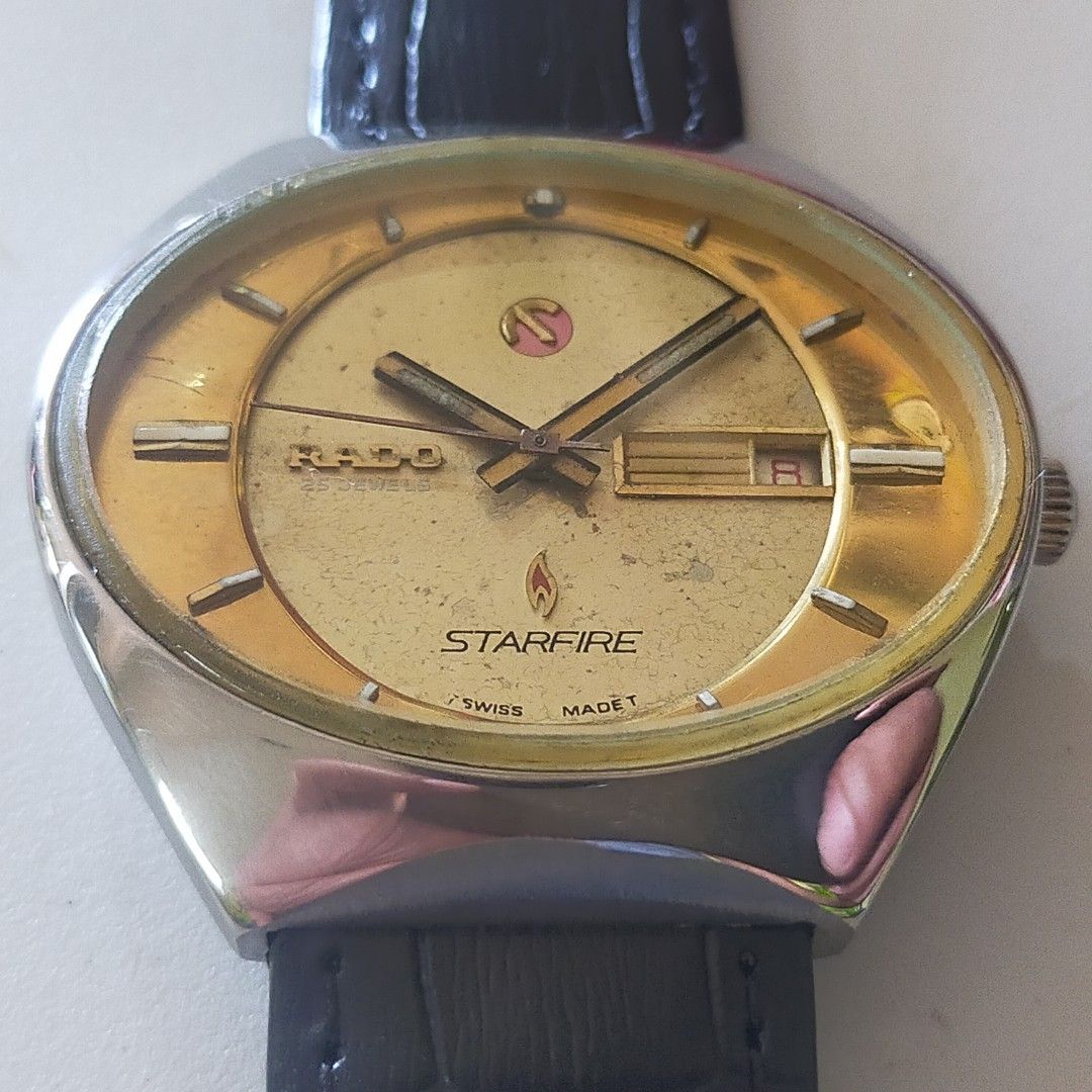 Oval Shape Rado Rare vintage Rado Starfire oval Automatic Swiss watch, Men's Fashion ...