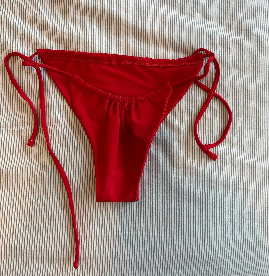 Red discount bikini pants