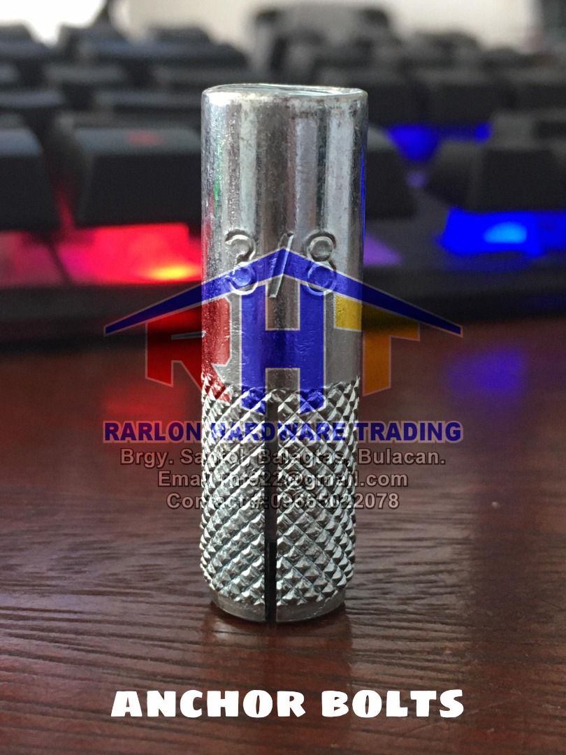 RHT ANCHOR BOLTS 3/8 SOLD PER BOX 50PCS, Furniture & Home Living, Home ...