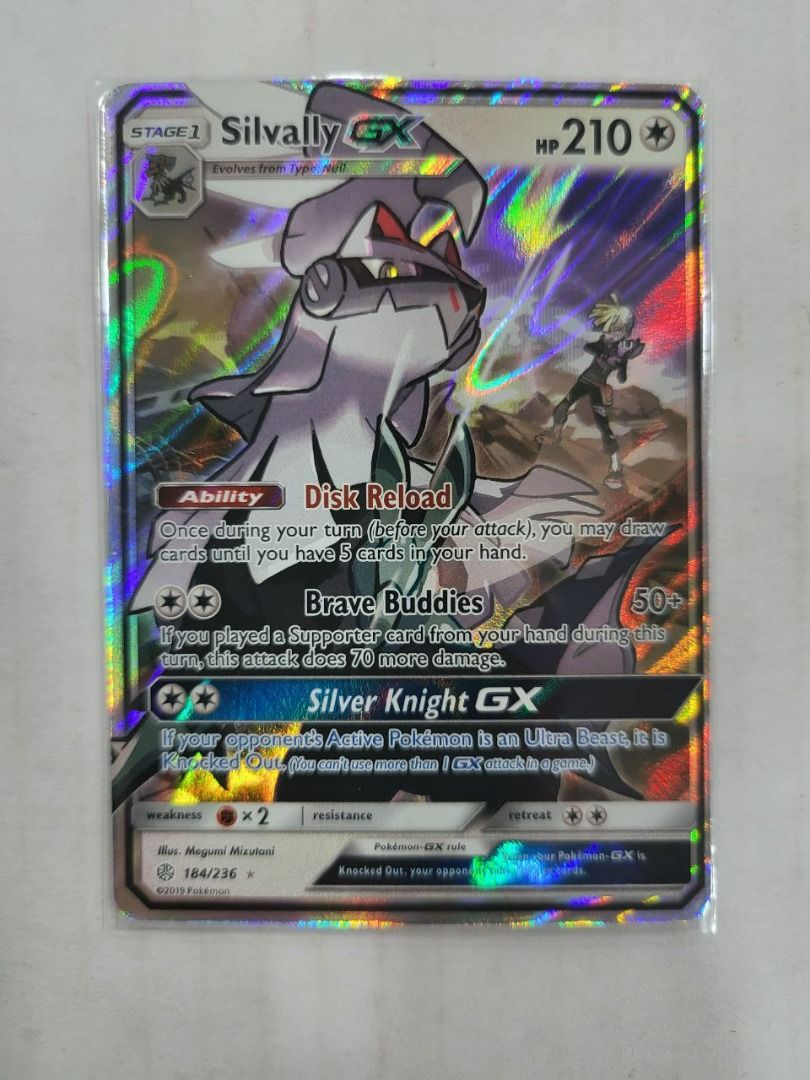 Pokemon TCG Silvally GX Ultra Rare Sun & Moon Cosmic Eclipse