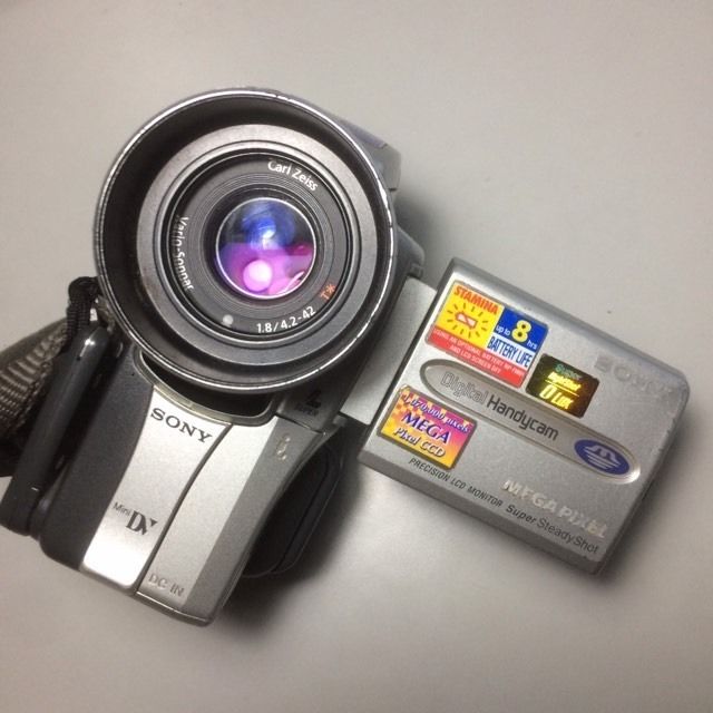 Sony Digital Handycam PCR-110E PAL (Category: Video Cameras) located in Valenzuela. Submitted by alfeopaulramos7490 (Listing ID 1230339060, Image 1). Description: FORSALE! SONY DIGITAL HANDYCAM SONY DCR-PC110E PAL P9,999 plus shipping fee ✔️ VINTAGE OUTPUT ✔️ FLASH WORKING ✔️ ALL BUTTONS WORKING ✔️ SUPER STEADY SHOT ✔️ HOT SHOE MOUNT ✔️ DATE/TIME STAMP ✔️ BUILT-IN SPEAKER, BACKLIGHT COMPENSATION ✔️ SPECIAL EFFECTS: FLASH MOTION, LOW SHUTTER SPEED