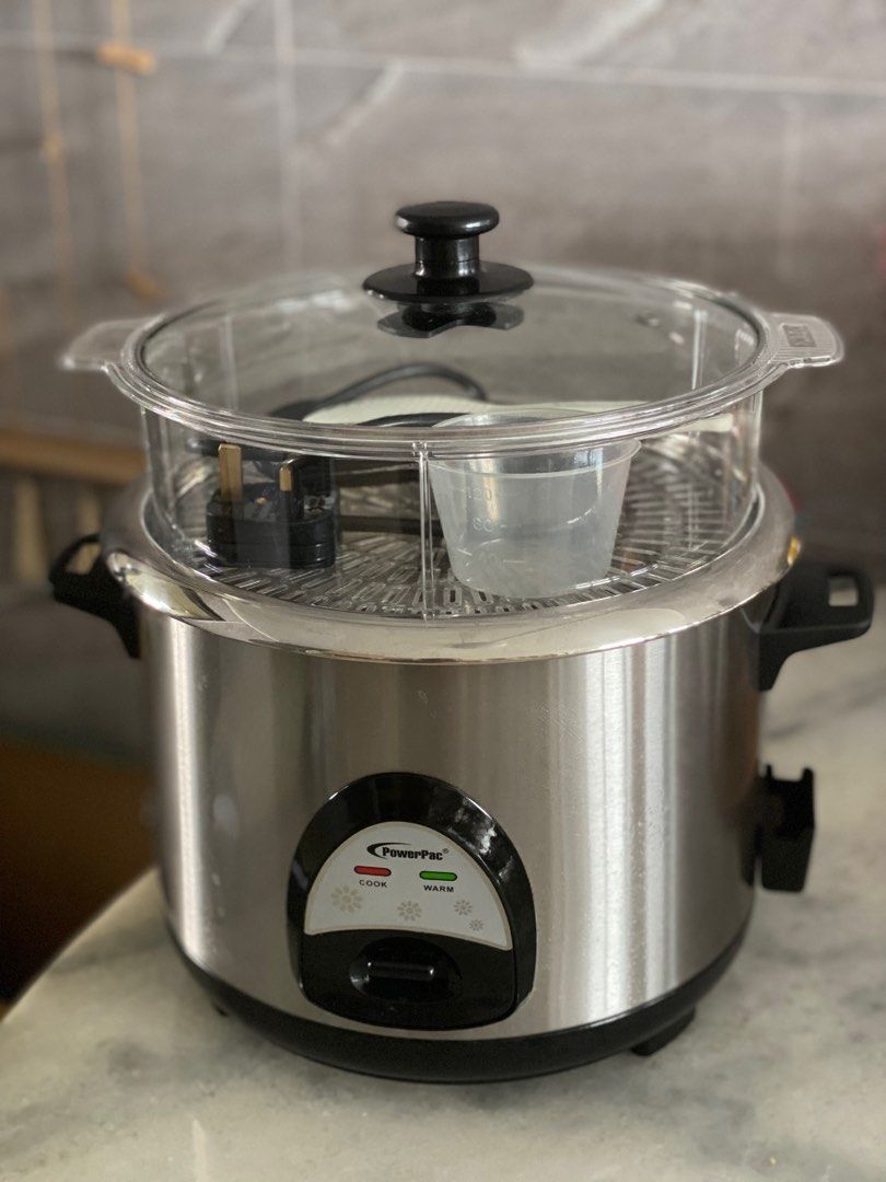 Stainless Steel Rice Cooker & Steamer, TV & Home Appliances, Kitchen