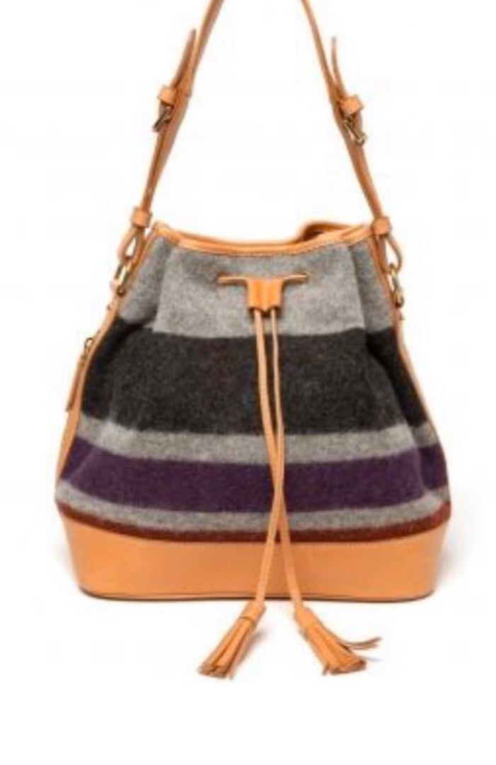 Steven Alan Joli wool leather bucket bag