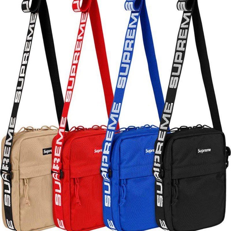 Supreme 18ss shoulder bag blk 95%new, 名牌, 手袋及銀包- Carousell