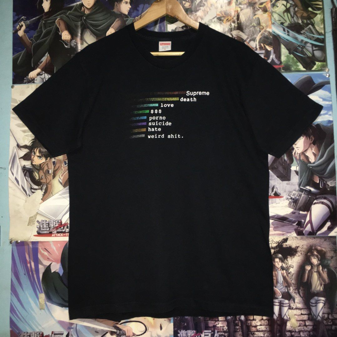 Supreme love death t shirt clearance