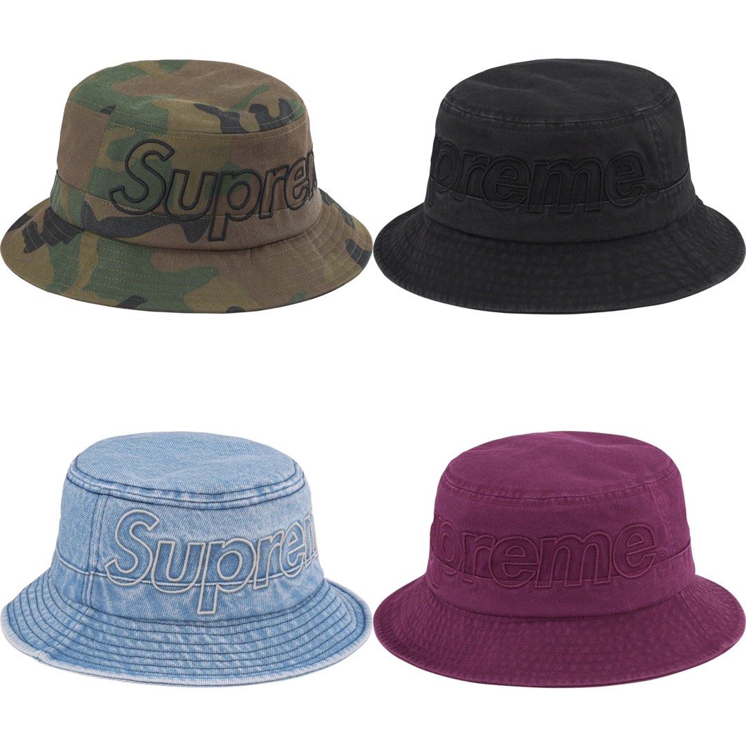 SUPREME OUTLINE CRUSHER HAT, Men's Fashion, Watches & Accessories 