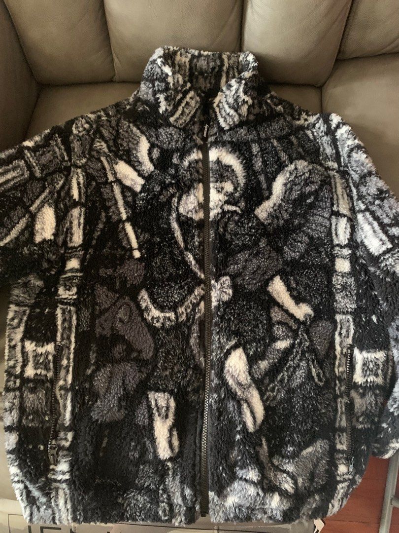 Supreme saint michael fleece jacket ss21, 男裝, 外套及戶外衣服