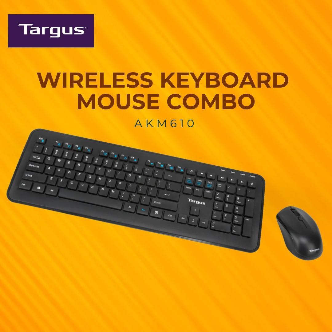 Targus Wireless Keyboard Mouse Combo TGAKM610BK KM610 AKM610 Reliable