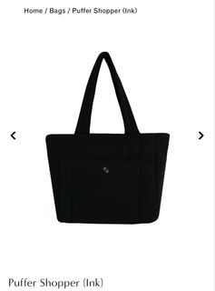 The Paper Bunny Puffer Shopper (Ink)