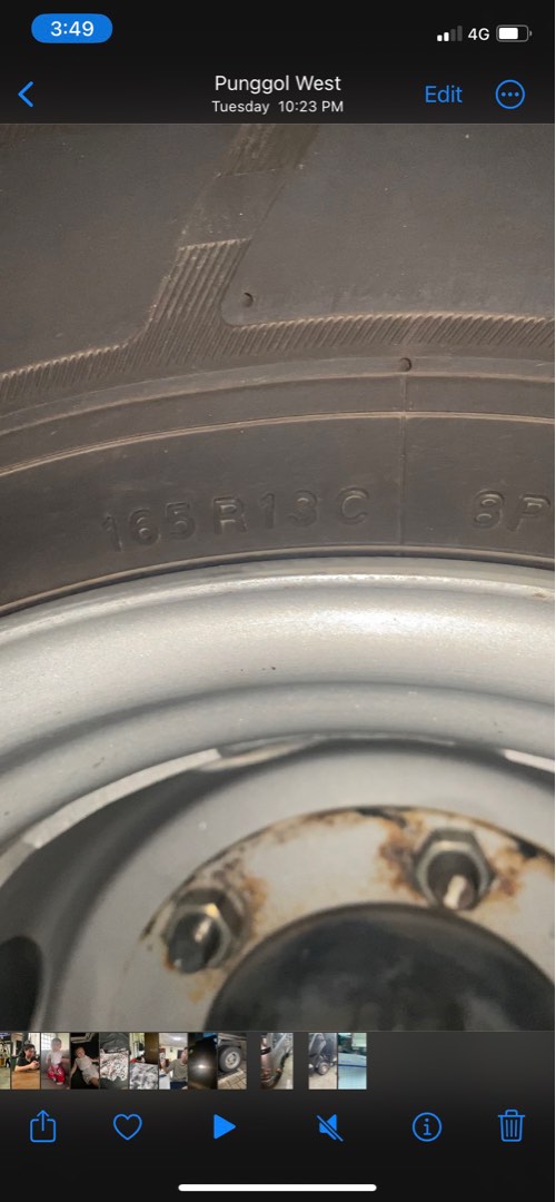 Toyota Dyna Rear Rims, Car Accessories, Tyres & Rims on Carousell