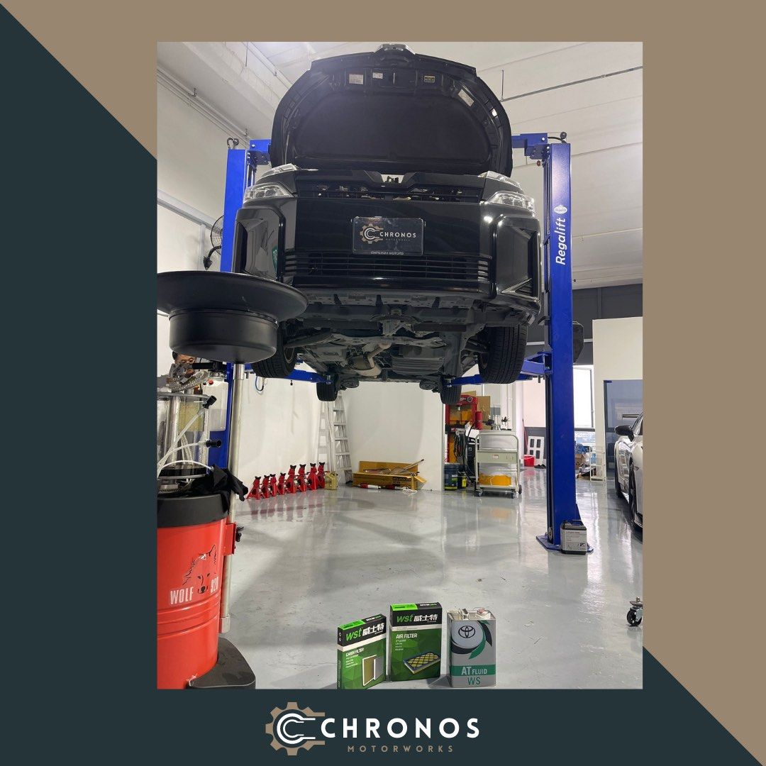 Toyota Voxy Hybrid change air filter, aircon filter and transmission
