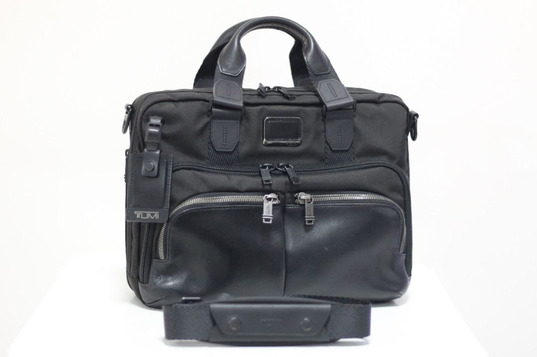 Tumi 232640D Alpha Bravo Black Albany Slim Laptop Bag 15