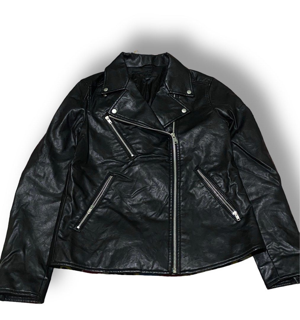 Jaket kulit cheap uniqlo