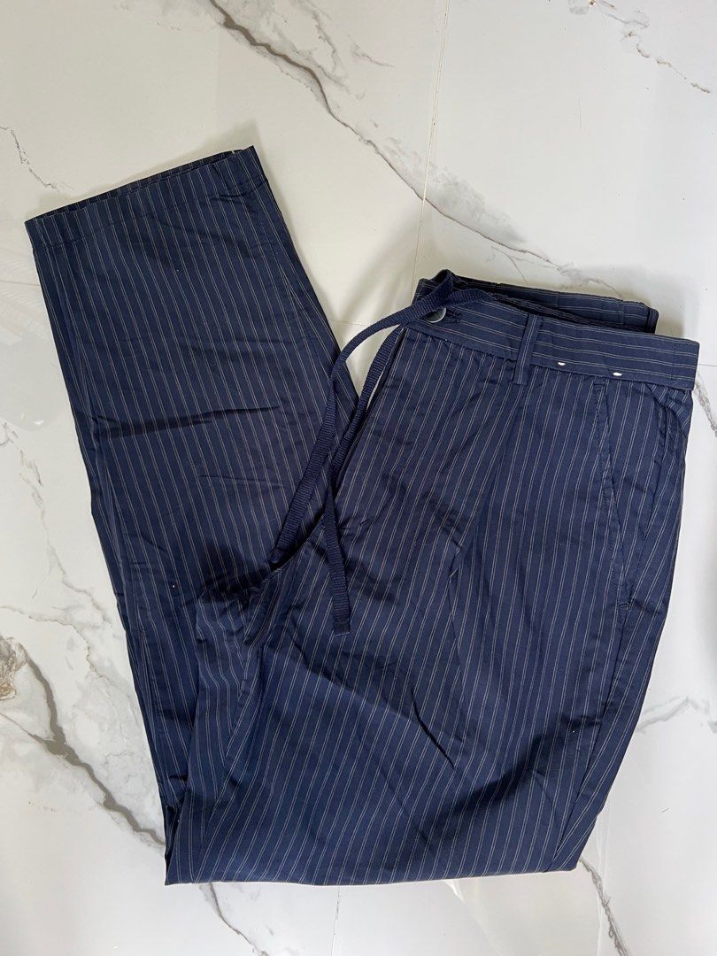 UNIQLO MEN cotton relax pants, Men's Fashion, Bottoms, Trousers on