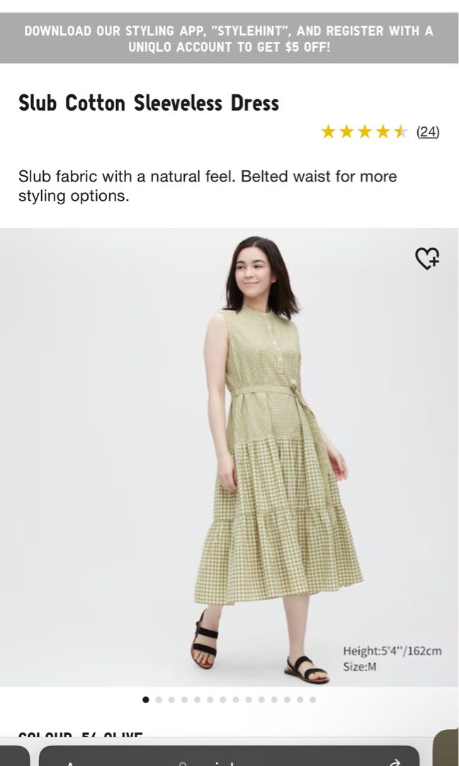 Uniqlo deals gingham dress