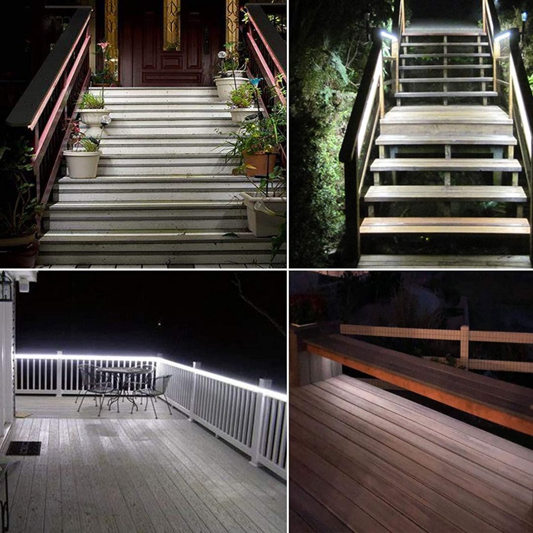 Upgraded Solar LED Strip Lights 180 LED 5 Meters Bright White