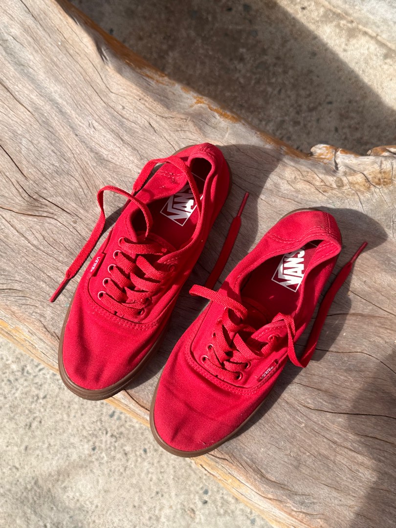 Vans Era Canvas Racing Red Gum Sole