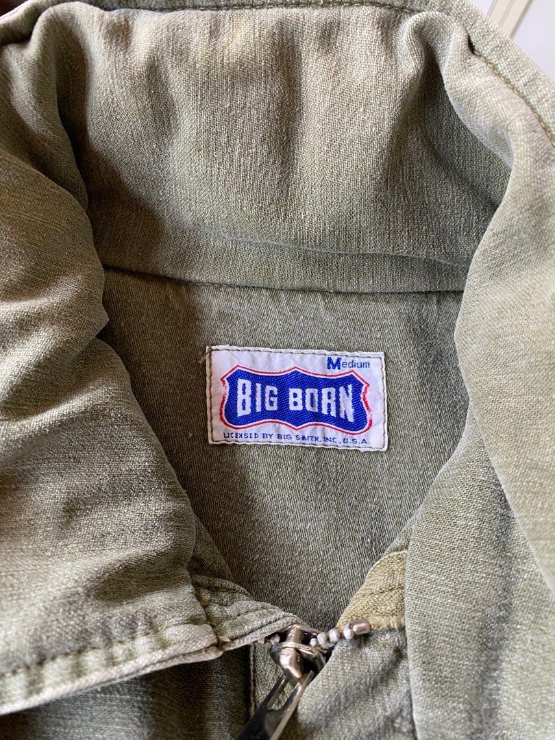 VINTAGE BIG BORN MILITARY JACKET MADE IN USA - F06, Men's Fashion