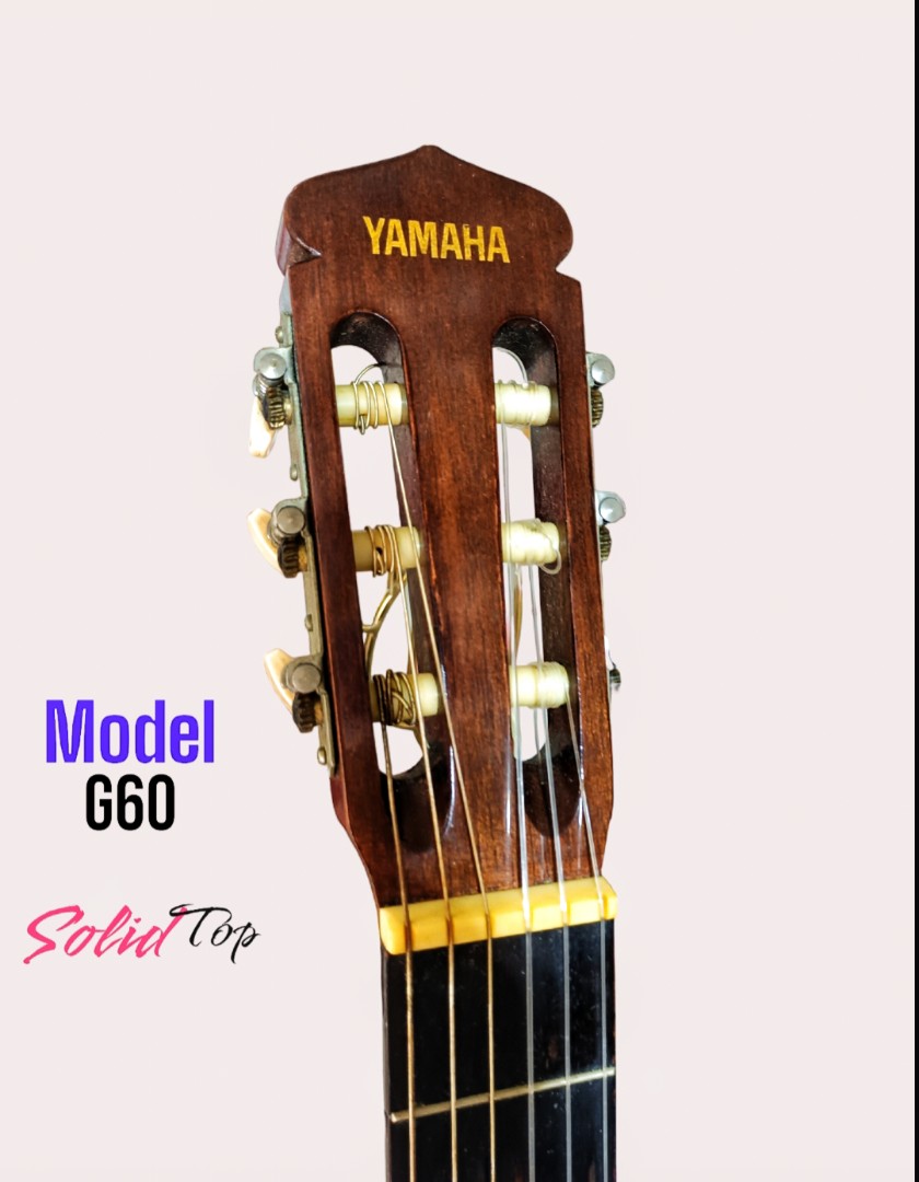 Vintage Yamaha Classical Guitar g60 Solid top, Hobbies & Toys