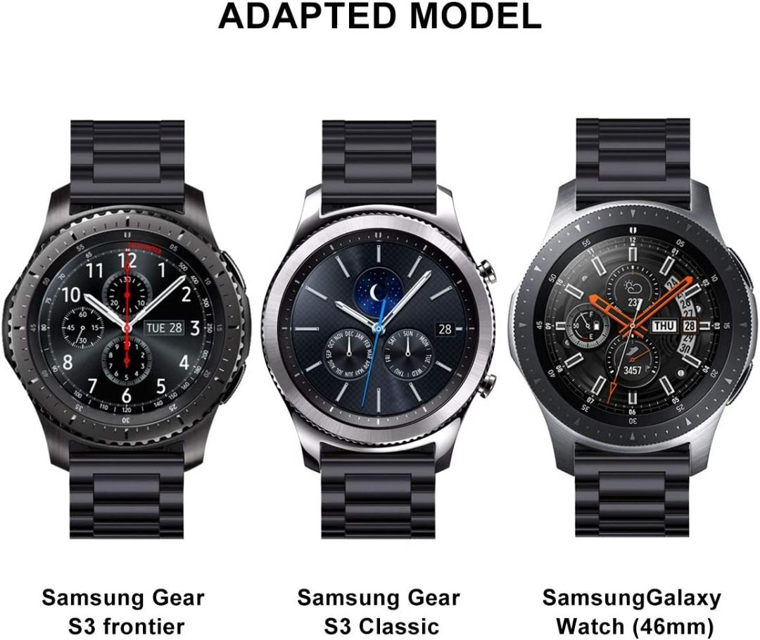 V MORO Compatible with Samsung Gear S3 Watch Straps Galaxy Watch3