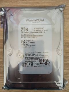 WD【2TB】WD20PURZ 監控硬碟 3.5吋 硬碟 監視器 電腦 2T 桌上型硬碟 監控碟 保固內 原廠送回