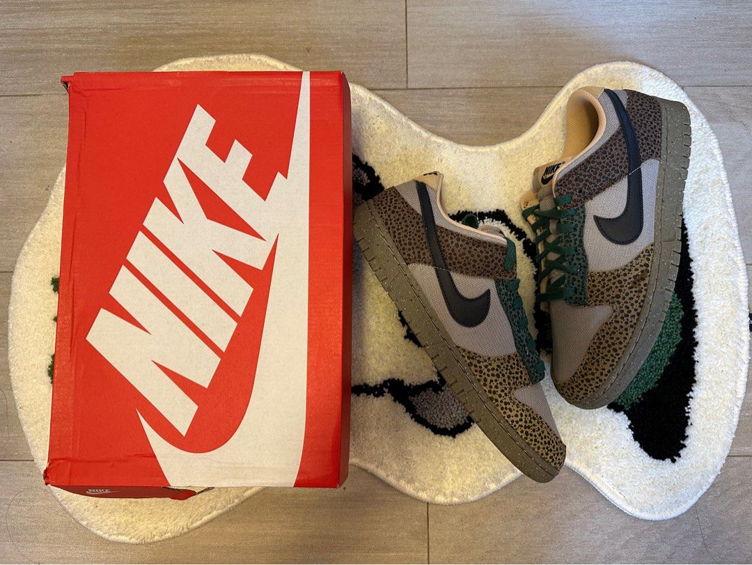 Wts Nike Dunk Low Safari Golden Moss us11.5, 男裝, 鞋, 波鞋- Carousell