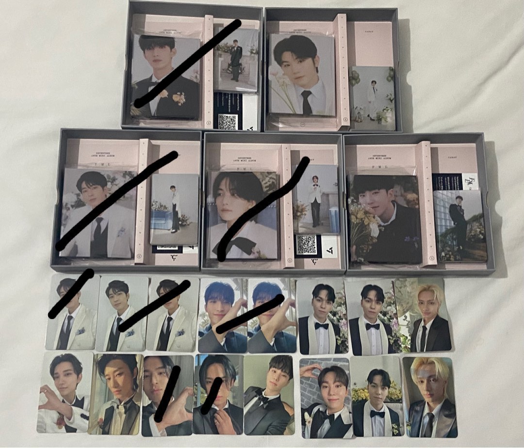 Wts seventeen FML carat version unsealed album photocard, Hobbies