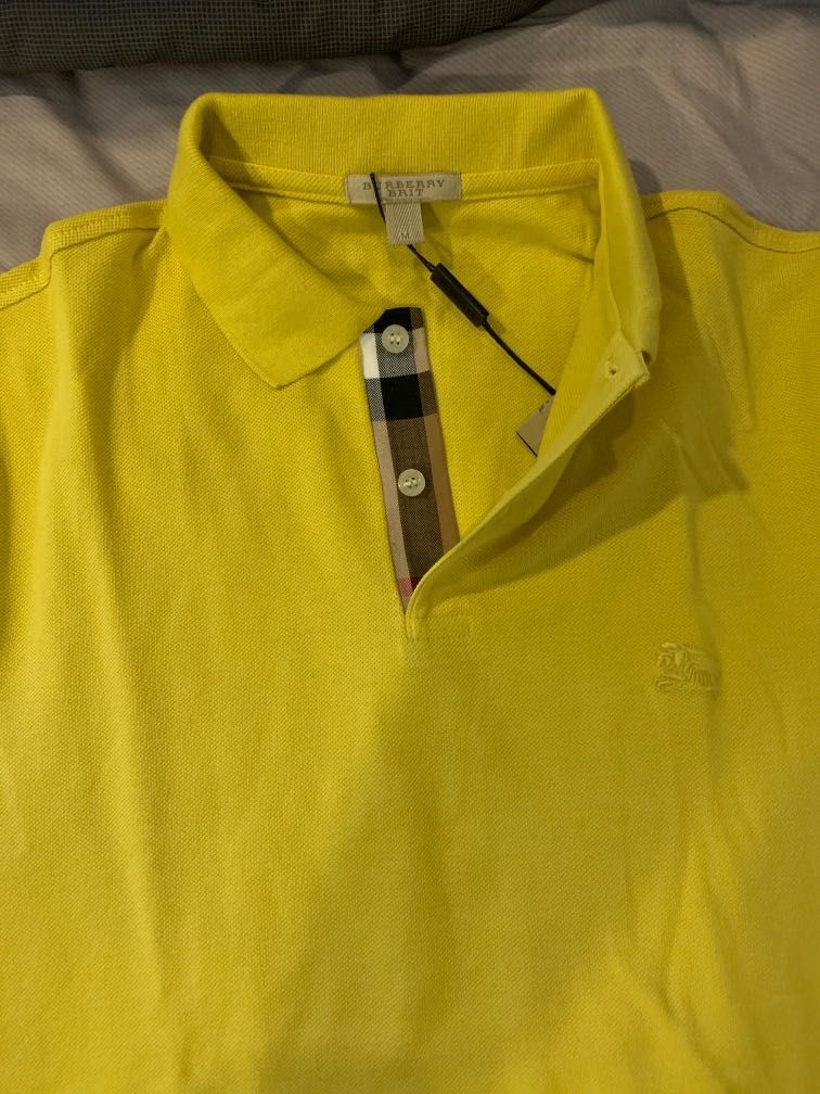 Burberry polo yellow deals