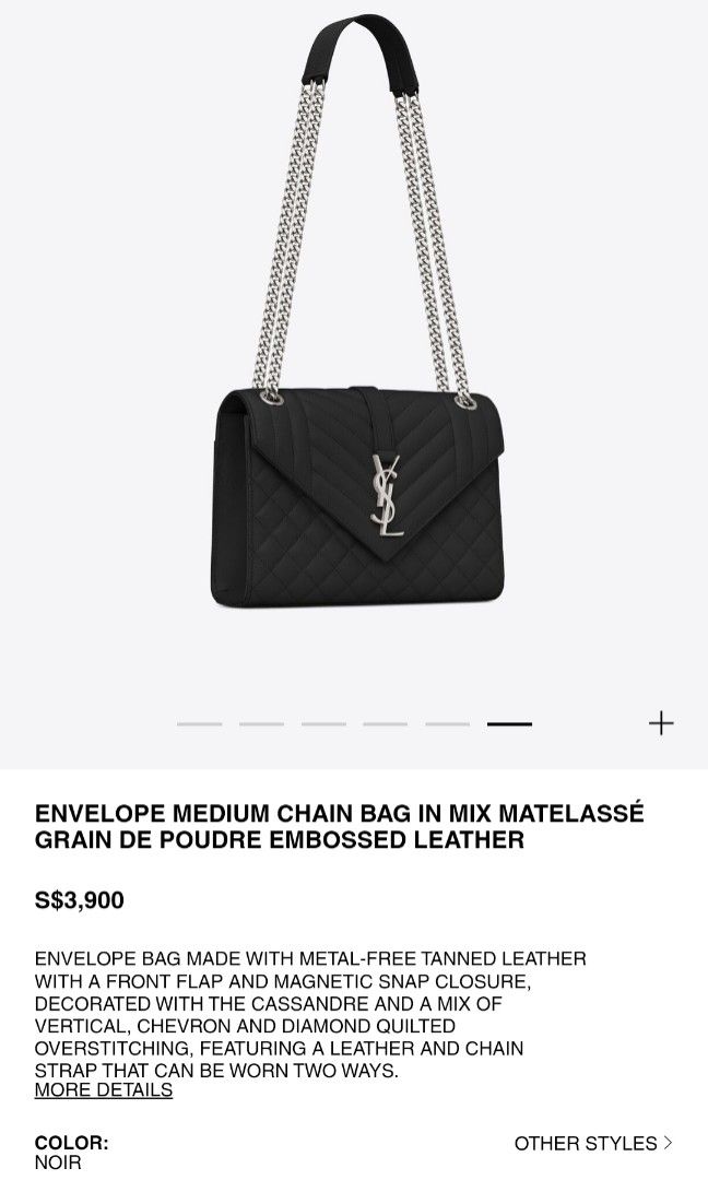 YSL ENVELOPE BAG MEDIUM, Women's Fashion, Bags & Wallets, Shoulder Bags