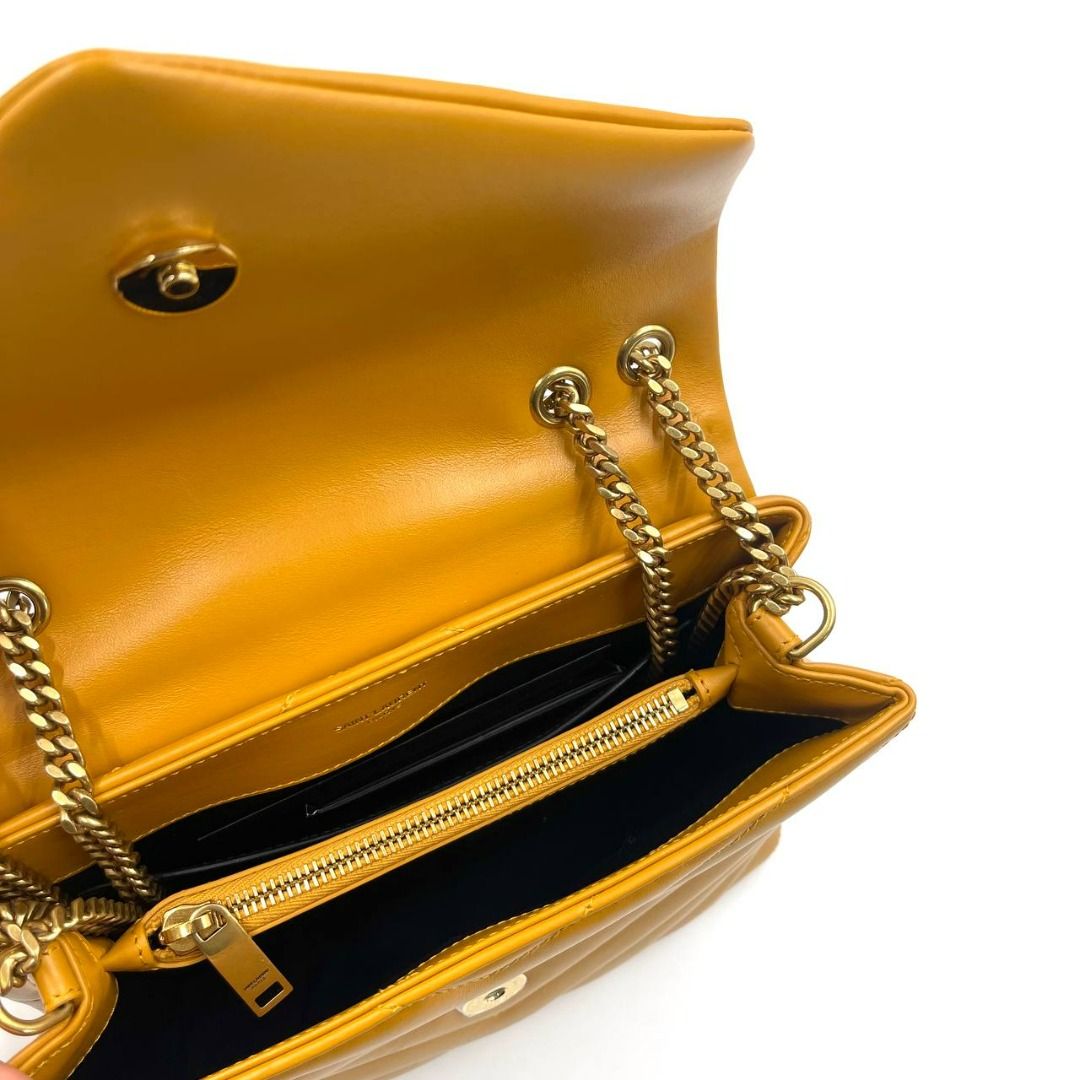 YSL Loulou in Yellow GHW, Luxury, Bags & Wallets on Carousell