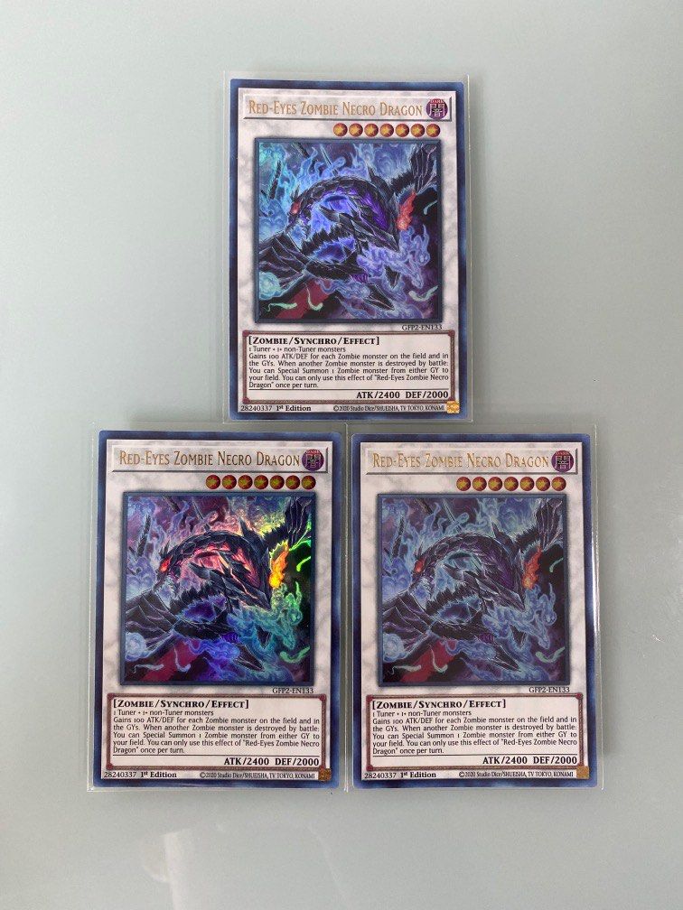 Yugioh RedEyes Zombie Necro Dragon GFP2EN133 Ultra Rare 1st