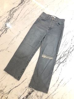 極新）Zara復古褲管刷破直筒微寬長褲*36碼 #23初夏時尚 #23吃土季
