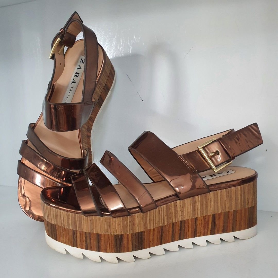 Zara trafaluc platform 2025 sandals