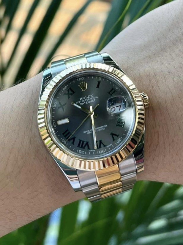 2014 Two-Tone Rolex Datejust 2 41mm “Wimbledon” Dial (Category: Luxury Watches) located in Pasig City. Submitted by Watchaholics (Listing ID 1230398863, Image 1). Description: 2014 Two-Tone Rolex Datejust 2 41mm “Wimbledon” Dial - All Original - Complete Set - Ref: 116333 - Year: 2014 - Two-Tone - Gold Fluted Bezel For 805k You may DM or contact me @ 09615077138 Thanks admin😉 .