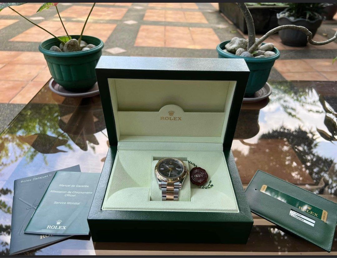 2014 Two-Tone Rolex Datejust 2 41mm “Wimbledon” Dial (Category: Luxury Watches) located in Pasig City. Submitted by Watchaholics (Listing ID 1230398863, Image 3). Description: 2014 Two-Tone Rolex Datejust 2 41mm “Wimbledon” Dial - All Original - Complete Set - Ref: 116333 - Year: 2014 - Two-Tone - Gold Fluted Bezel For 805k You may DM or contact me @ 09615077138 Thanks admin😉 .