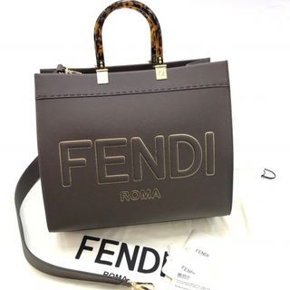 原價$23800  Fendi 中號sunshine 燙金字袋 FENDI Sunshine medium Leather Shopper bag 8BH386 ALRM F1JCN