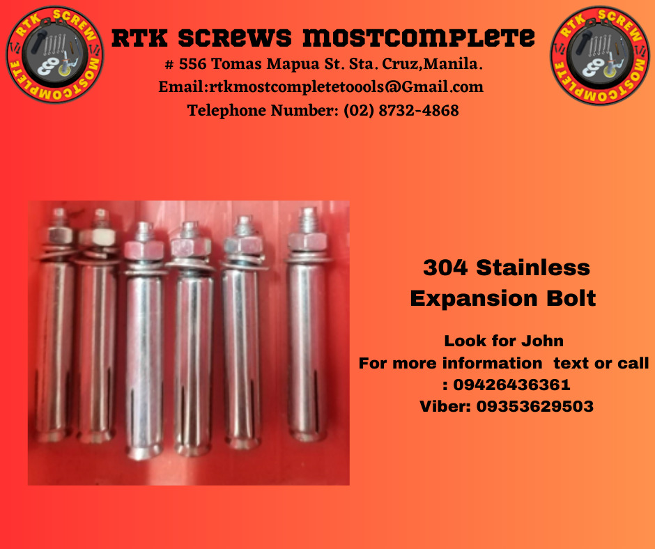 304 Stainless Expansion Bolt on Carousell