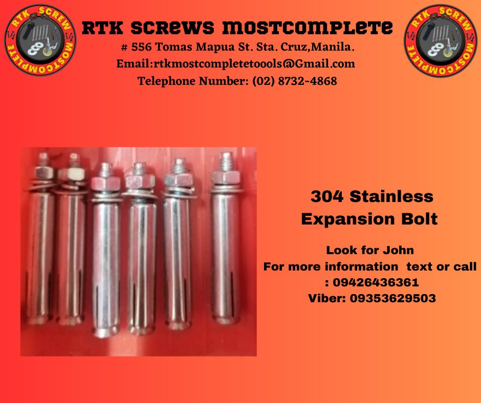 304 Stainless Expansion Bolt on Carousell