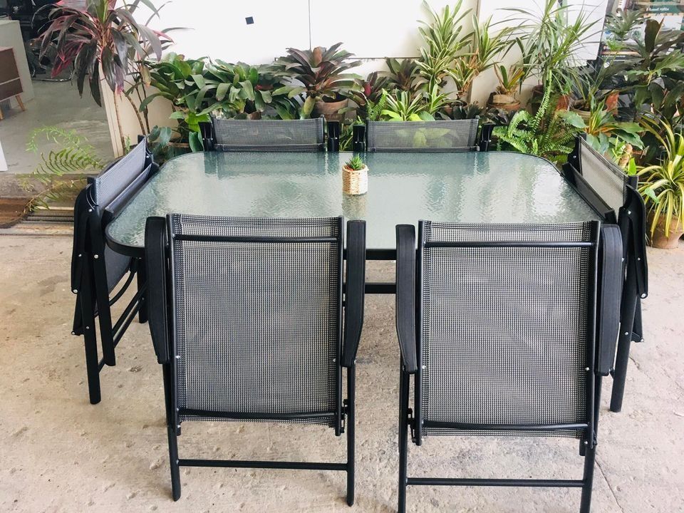 6-seater Dining Table Set (Category: Tables & Sets) located in Muntinlupa City. Submitted by aussie.surplustore (Listing ID 1230376865, Image 2). Description: 6-seater Dining Table Set Includes: 1 x 6-seater dining table 6 x foldable chairs Price: 16, 900 🔥Limited Stocks only!🔥 Surplus from Australia .