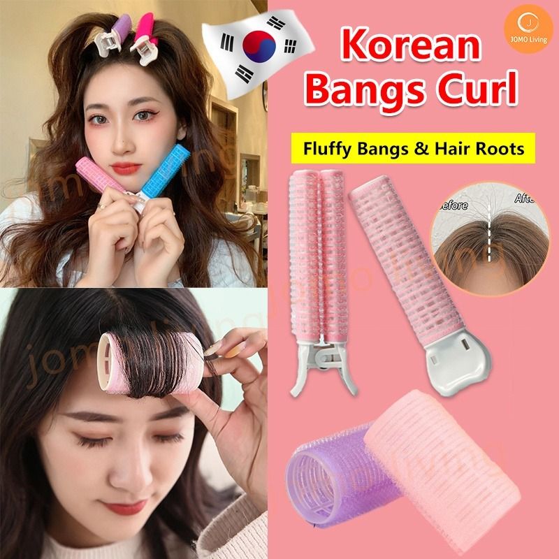 Korean Bangs Hairstyle Volumizing Clip Lazy Curl Hair Root Fluffy Clip Adhesive DIY Hair Curler NT1359 Women s Fashion Watches Accessories Hair Accessories on Carousell