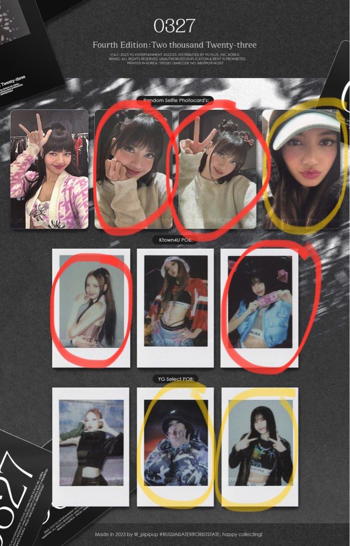 換] LISA 0327 Photobook 小卡拍立得YG特典換K4, 興趣及遊戲