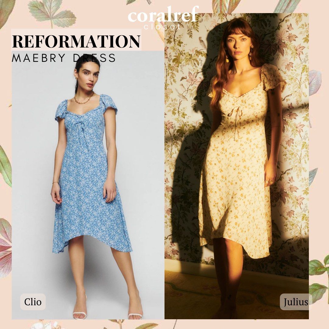 Reformation coral dress cheap