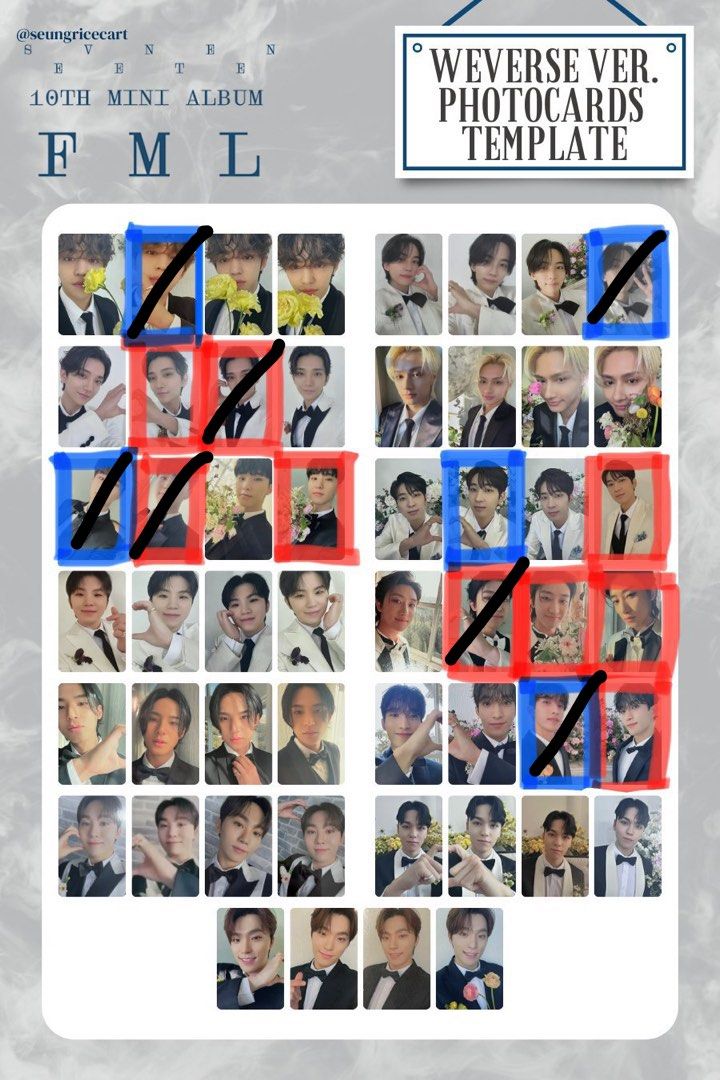 換) Seventeen小卡FML Carat ver, 興趣及遊戲, 收藏品及紀念品, 韓流