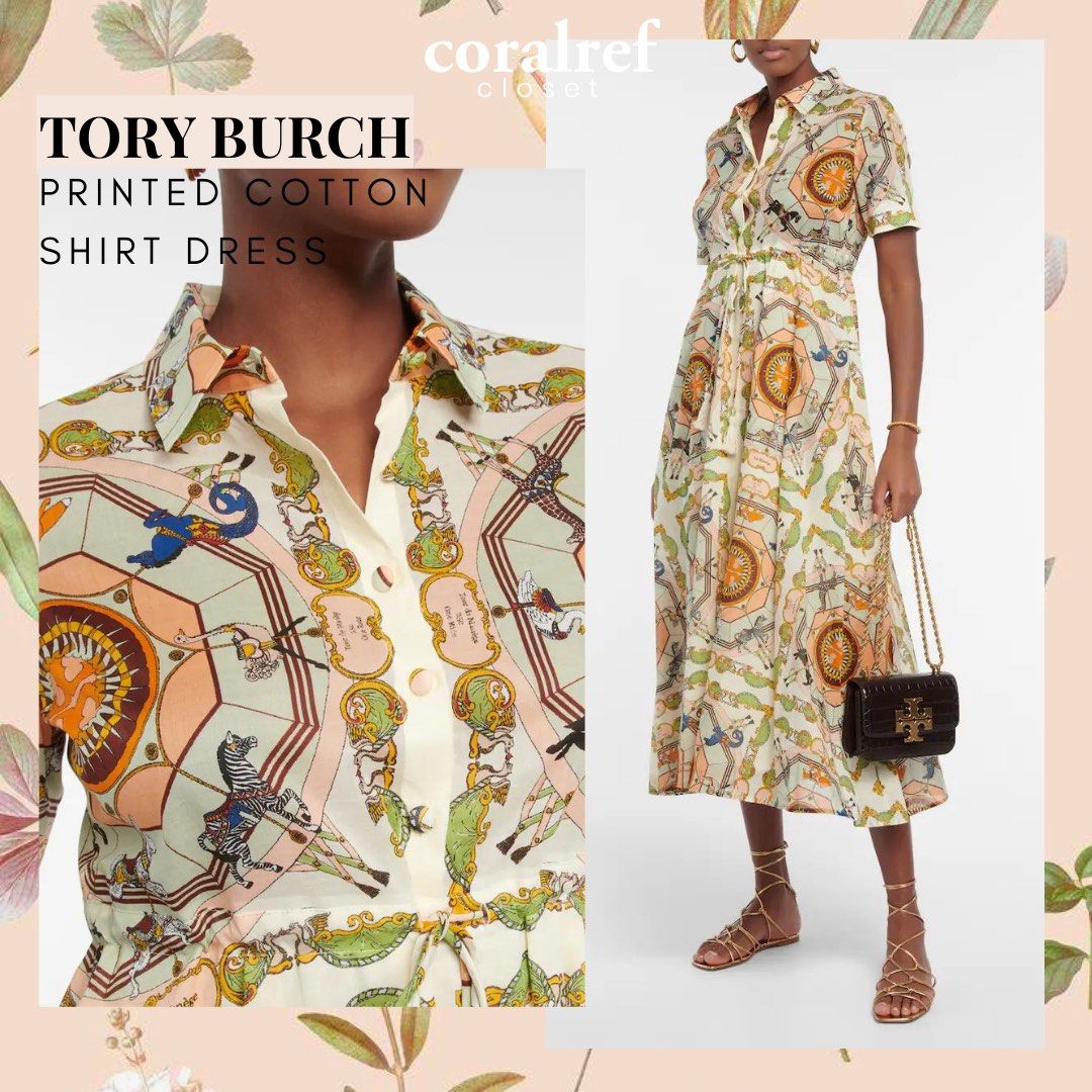 Tory burch printed shirtdress new arrivals