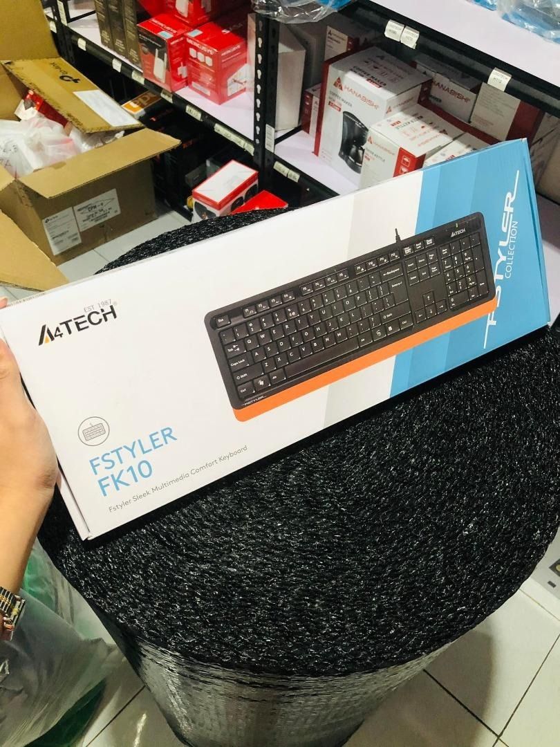 A4Tech Fstyler FK10 Keyboard USB Orange on Carousell