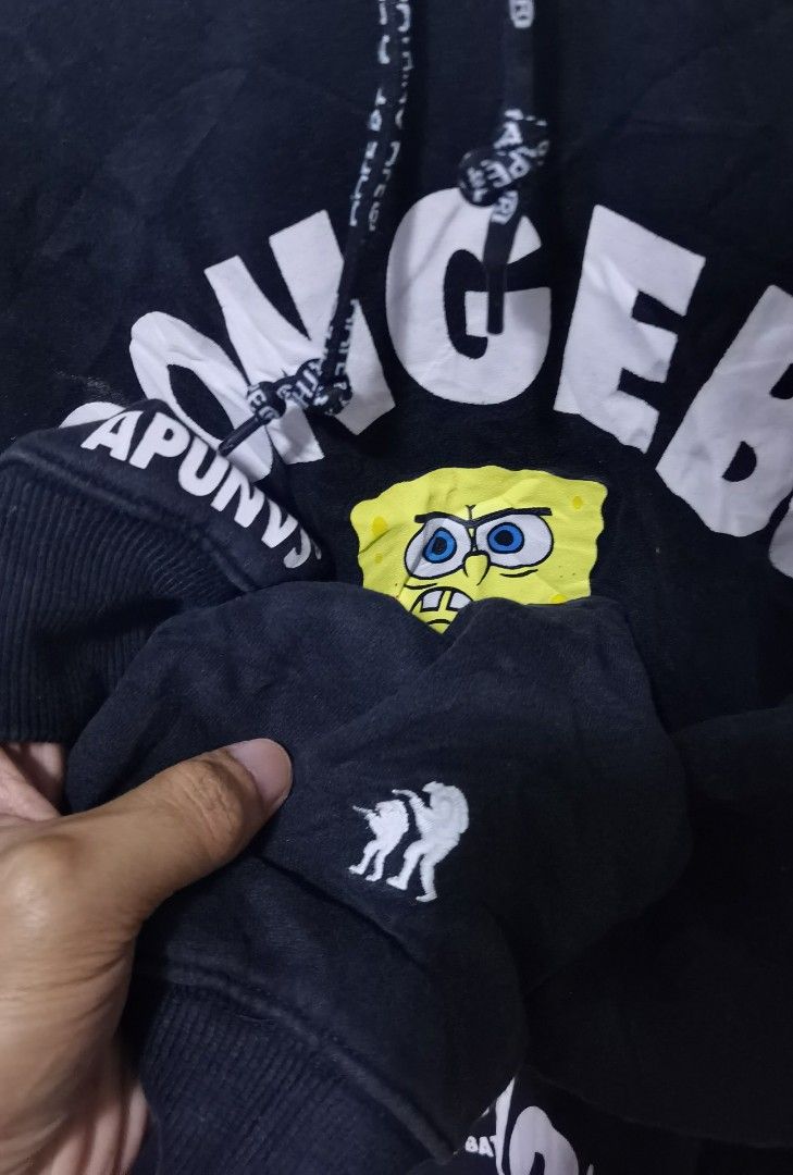 Aape x spongebob hoodie Clearance