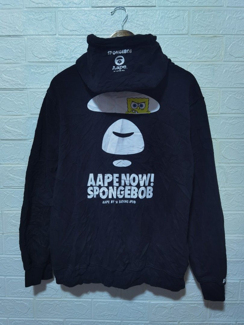 Aape x spongebob hoodie Clearance