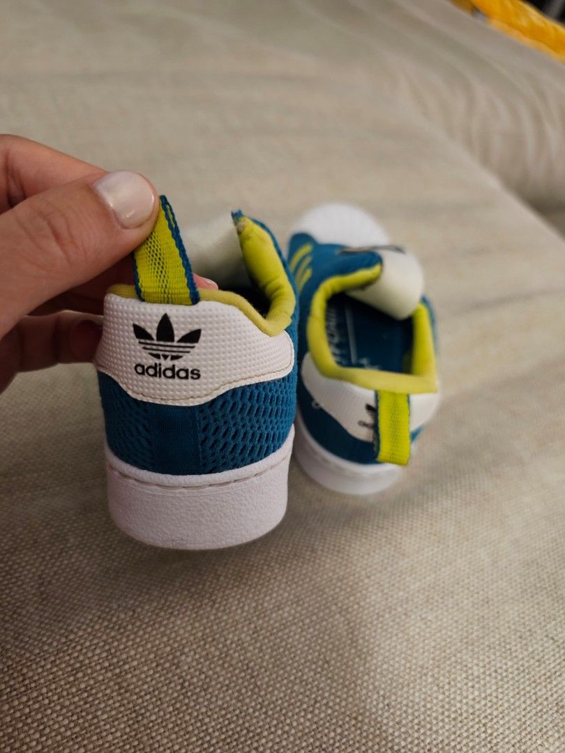 Adidas kids' superstar ii deals neon