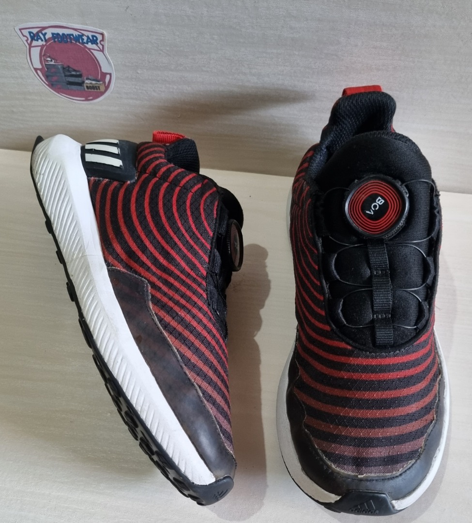 Adidas Rapidarun Uncaged Boa Red Black White AH2613 Bayi Anak Baju Anak Laki laki 8 hingga 12 tahun di Carousell