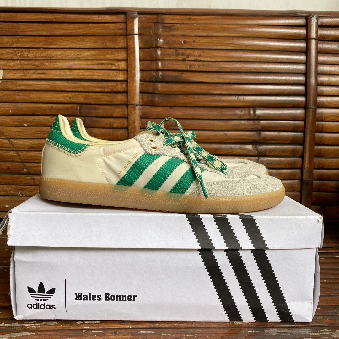 Adidas Wales Bonner Samba Cream Green (Invincible Pair), Fesyen